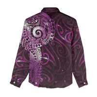 Matariki New Zealand Maori Koru Art Tattoo Women Casual Shirt New Year Galaxy Pink Sky Style LT03 - Polynesian Pride