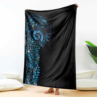 New Zealand Maori Koru Art Traditional Tattoo Blanket Paua Shell