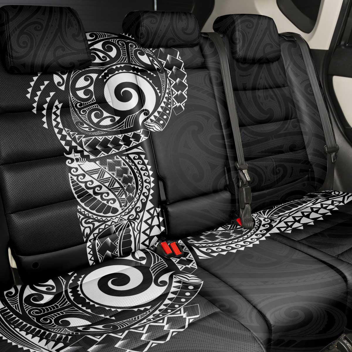 New Zealand Maori Koru Art Traditional Tattoo Back Car Seat Cover Simple Style