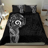 New Zealand Maori Koru Art Traditional Tattoo Bedding Set Simple Style