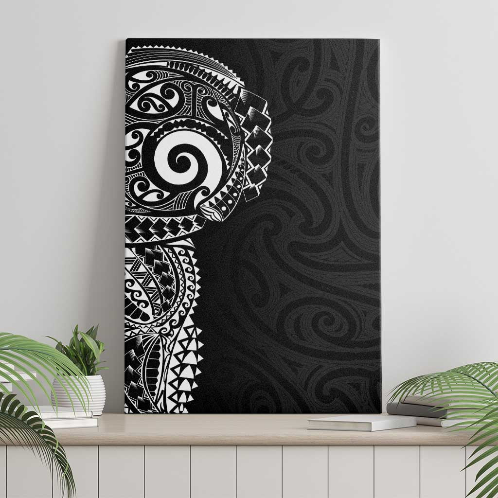 New Zealand Maori Koru Art Traditional Tattoo Canvas Wall Art Simple Style