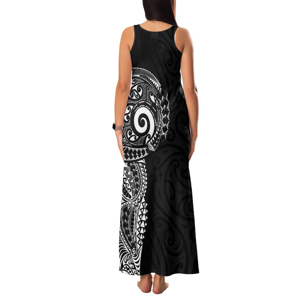 New Zealand Maori Koru Art Traditional Tattoo Family Matching Tank Maxi Dress and Hawaiian Shirt Simple Style LT03 - Polynesian Pride