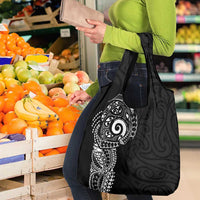 New Zealand Maori Koru Art Traditional Tattoo Grocery Bag Simple Style LT03 - Polynesian Pride