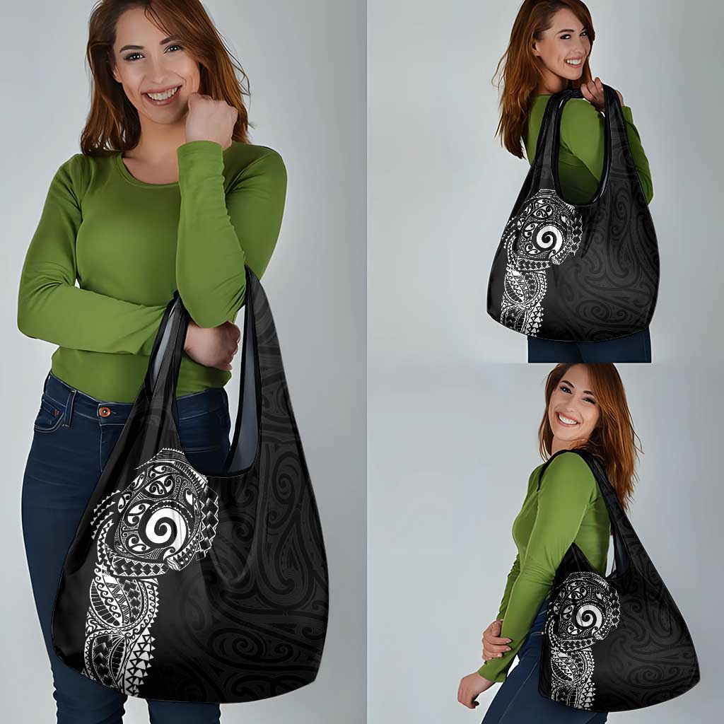 New Zealand Maori Koru Art Traditional Tattoo Grocery Bag Simple Style LT03 - Polynesian Pride