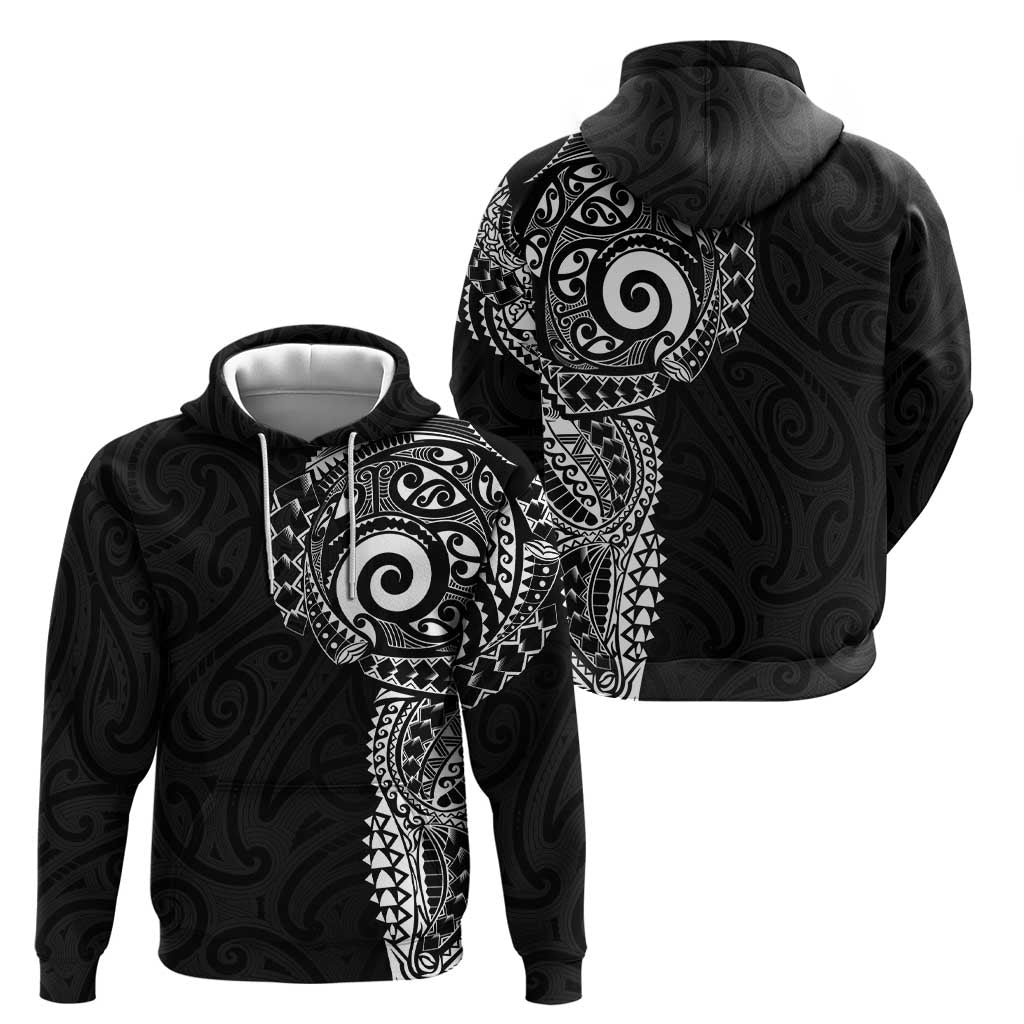 New Zealand Maori Koru Art Traditional Tattoo Hoodie Simple Style