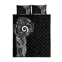 New Zealand Maori Koru Art Traditional Tattoo Quilt Bed Set Simple Style