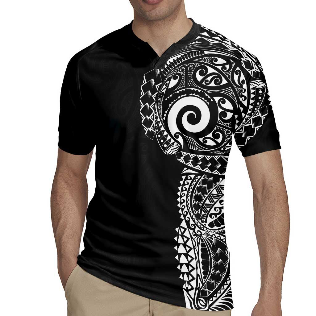 New Zealand Maori Koru Art Traditional Tattoo Rugby Jersey Simple Style LT03 - Polynesian Pride
