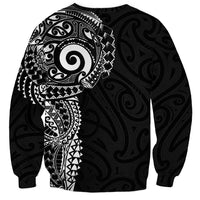 New Zealand Maori Koru Art Traditional Tattoo Sweatshirt Simple Style LT03 - Polynesian Pride