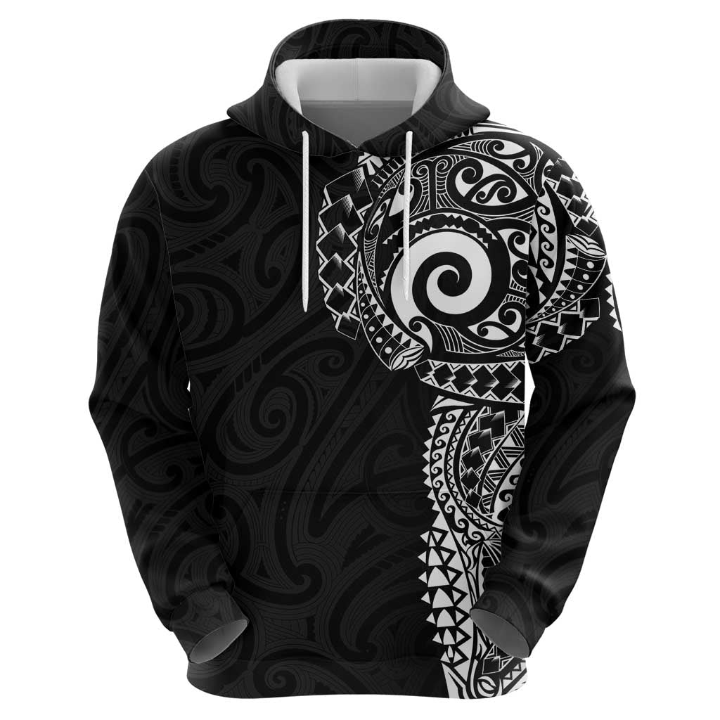 New Zealand Maori Koru Art Traditional Tattoo Zip Hoodie Simple Style