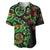 New Zealand Koru Plants and Pohutukawa Baseball Jersey Maori Tattoo Pattern