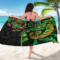 New Zealand Koru Plants and Pohutukawa Sarong Maori Tattoo Pattern LT03 - Polynesian Pride