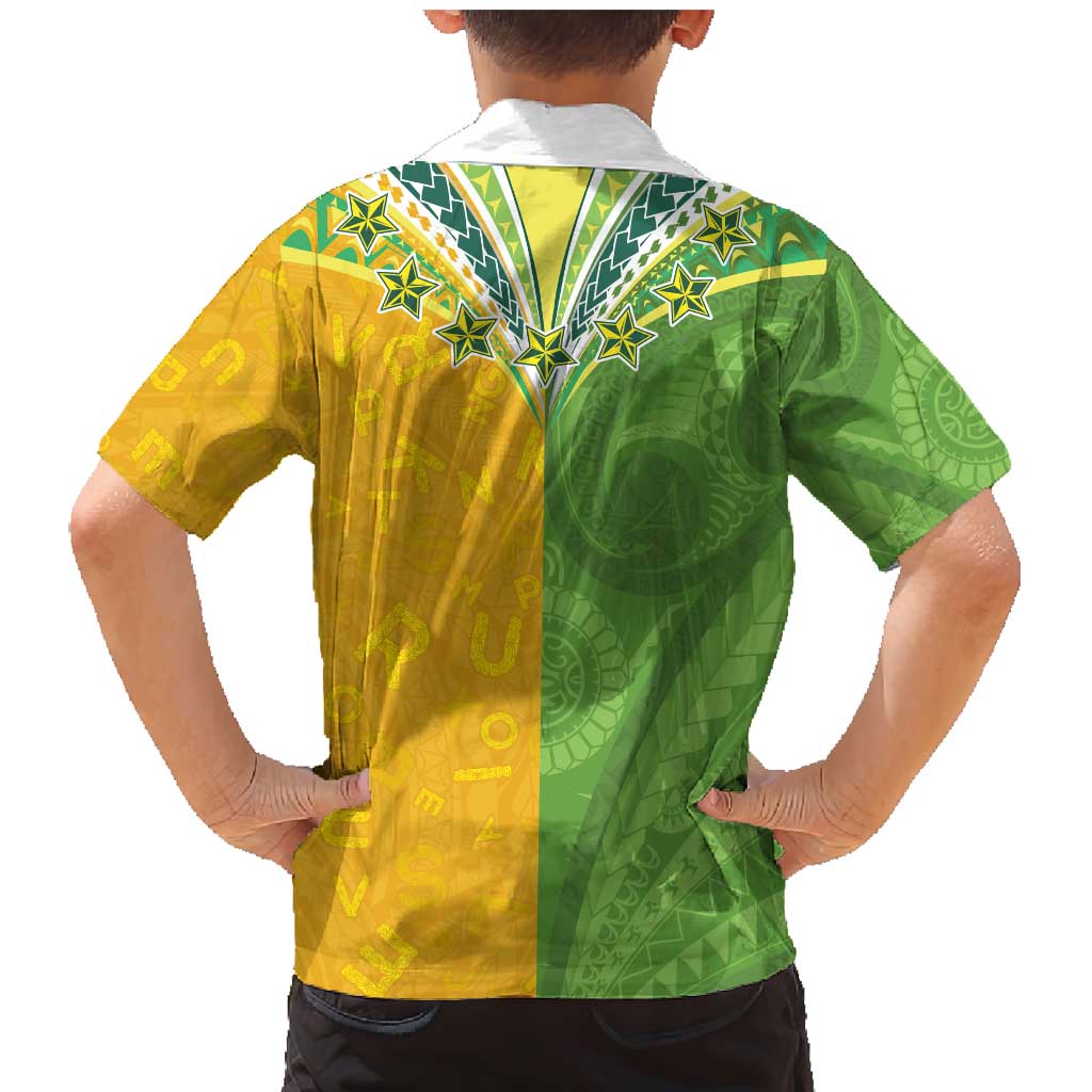 Cook Islands Language Week Family Matching Mermaid Dress and Hawaiian Shirt Tatau Pattern and Rarotongan Alphabet - Polynesian Pride