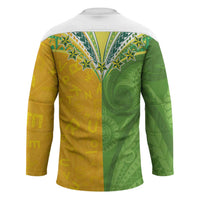 Cook Islands Language Week Hockey Jersey Tatau Pattern and Rarotongan Alphabet - Polynesian Pride