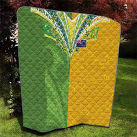 Cook Islands Language Week Quilt Tatau Pattern and Rarotongan Alphabet - Polynesian Pride