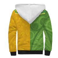 Cook Islands Language Week Sherpa Hoodie Tatau Pattern and Rarotongan Alphabet LT03 - Polynesian Pride