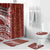 Tonga Language Week Bathroom Set Ngatu Pattern and Tongan Alphabet - Polynesian Pride