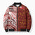Tonga Language Week Bomber Puffer Jacket Ngatu Pattern and Tongan Alphabet - Polynesian Pride