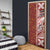 Tonga Language Week Door Cover Ngatu Pattern and Tongan Alphabet - Polynesian Pride