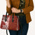 Tonga Language Week Leather Bag Ngatu Pattern and Tongan Alphabet - Polynesian Pride