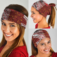 Tonga Language Week Neck Gaiter Ngatu Pattern and Tongan Alphabet - Polynesian Pride