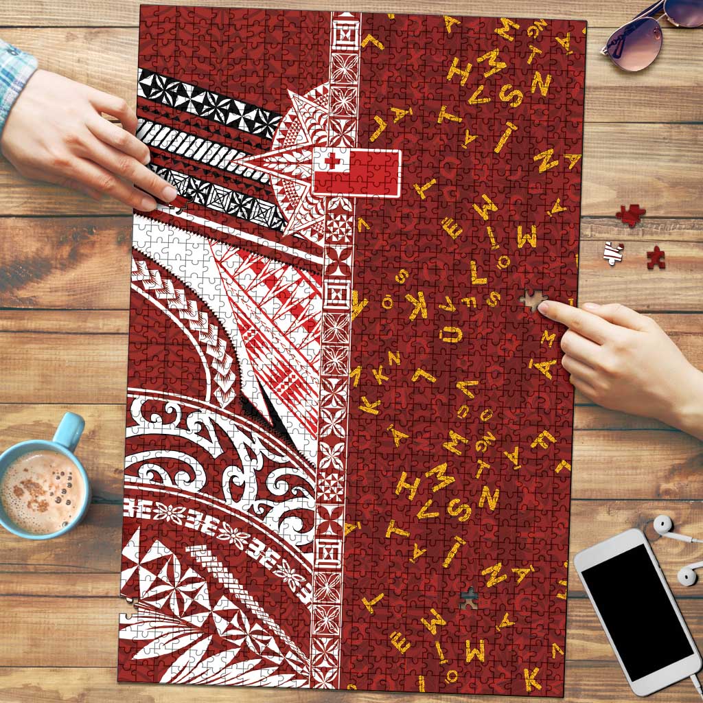 Tonga Language Week Puzzle Ngatu Pattern and Tongan Alphabet - Polynesian Pride