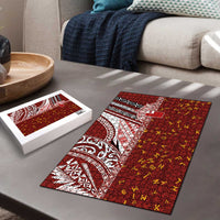 Tonga Language Week Puzzle Ngatu Pattern and Tongan Alphabet - Polynesian Pride