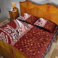 Tonga Language Week Quilt Bed Set Ngatu Pattern and Tongan Alphabet LT03 - Polynesian Pride