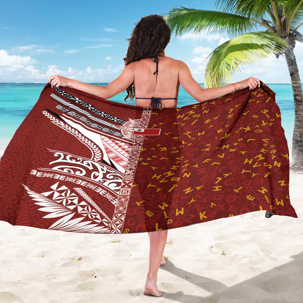 Tonga Language Week Sarong Ngatu Pattern and Tongan Alphabet LT03 - Polynesian Pride