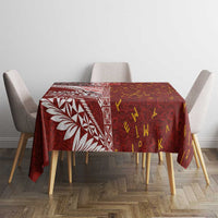 Tonga Language Week Tablecloth Ngatu Pattern and Tongan Alphabet - Polynesian Pride