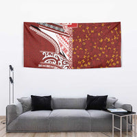 Tonga Language Week Tapestry Ngatu Pattern and Tongan Alphabet - Polynesian Pride