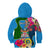 Personalised Malampa Fiji Day Kid Hoodie Tropical Plants Mix Polynesian and Tapa Pattern LT03 - Polynesian Pride