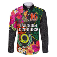 Personalised Penama Day Family Matching Off Shoulder Long Sleeve Dress and Hawaiian Shirt Proud To Be A Ni-Van Beauty Pacific Flower LT03 - Polynesian Pride