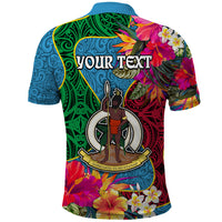 Personalised Sanma Day Polo Shirt Proud To Be A Ni-Van Beauty Pacific Flower LT03 - Polynesian Pride