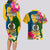 Malampa Day Couples Matching Long Sleeve Bodycon Dress and Hawaiian Shirt Proud To Be A Ni-Van Beauty Pacific Flower LT03 - Polynesian Pride