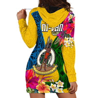 Malampa Day Hoodie Dress Proud To Be A Ni-Van Beauty Pacific Flower LT03 - Polynesian Pride