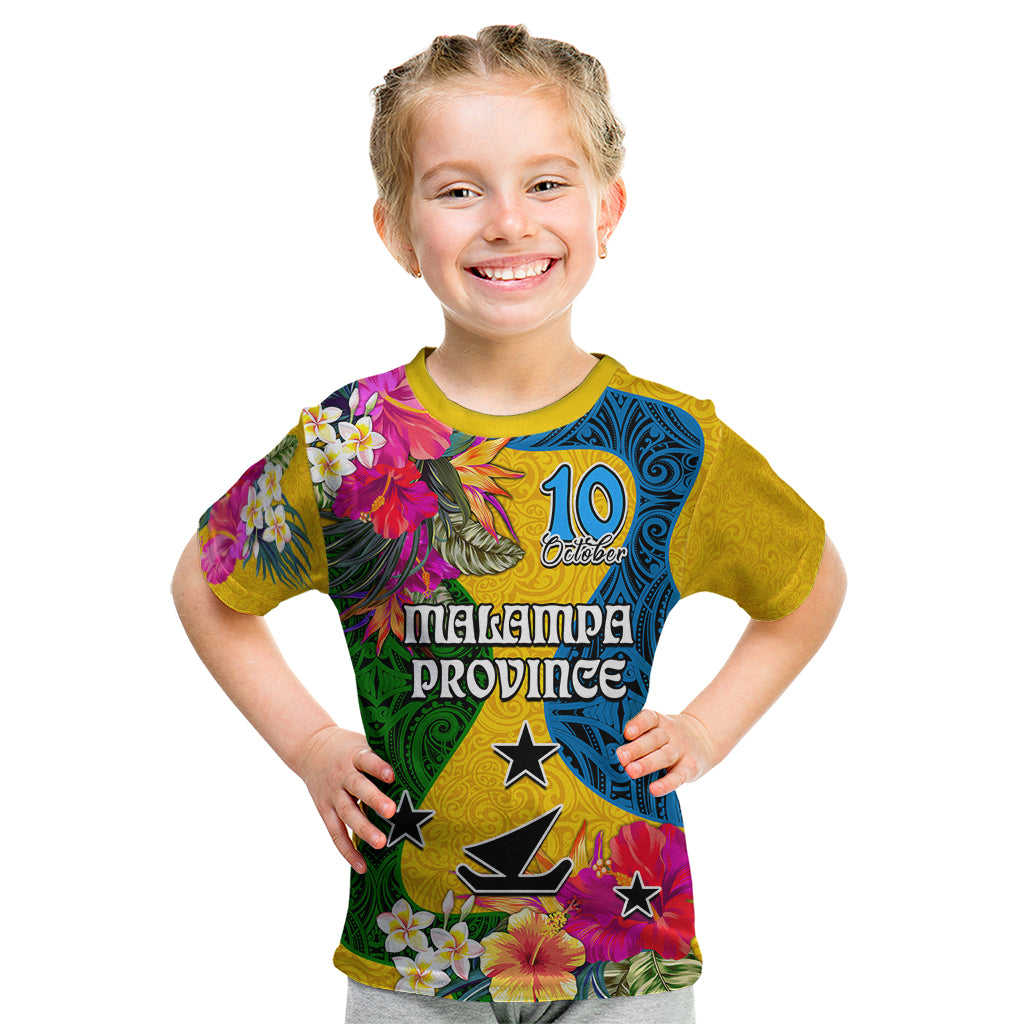 Malampa Day Kid T Shirt Proud To Be A Ni-Van Beauty Pacific Flower LT03 Yellow - Polynesian Pride