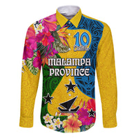Personalised Malampa Day Family Matching Tank Maxi Dress and Hawaiian Shirt Proud To Be A Ni-Van Beauty Pacific Flower LT03 - Polynesian Pride
