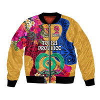 Torba Day Bomber Jacket Proud To Be A Ni-Van Beauty Pacific Flower LT03 Unisex Yellow - Polynesian Pride
