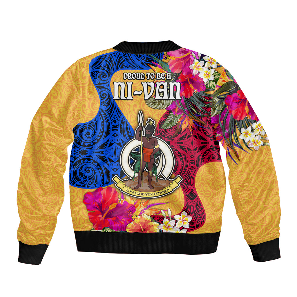 Torba Day Bomber Jacket Proud To Be A Ni-Van Beauty Pacific Flower LT03 - Polynesian Pride