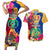 Torba Day Couples Matching Short Sleeve Bodycon Dress and Hawaiian Shirt Proud To Be A Ni-Van Beauty Pacific Flower LT03 Yellow - Polynesian Pride