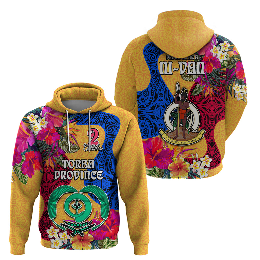 Torba Day Hoodie Proud To Be A Ni-Van Beauty Pacific Flower LT03 - Polynesian Pride