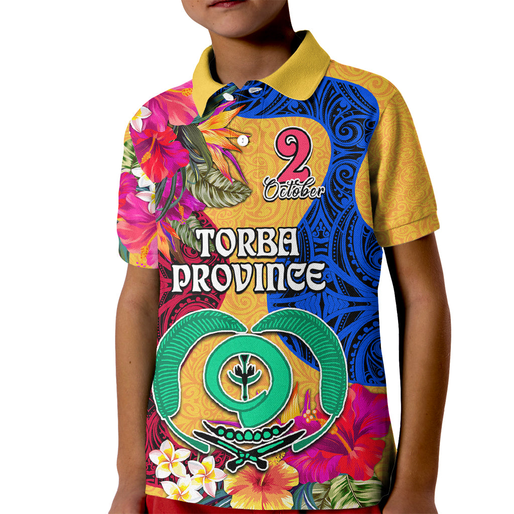 Torba Day Kid Polo Shirt Proud To Be A Ni-Van Beauty Pacific Flower LT03 Kid Yellow - Polynesian Pride
