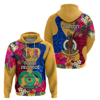 Personalised Torba Day Hoodie Proud To Be A Ni-Van Beauty Pacific Flower LT03 - Polynesian Pride