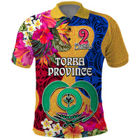 Personalised Torba Day Polo Shirt Proud To Be A Ni-Van Beauty Pacific Flower LT03 Yellow - Polynesian Pride