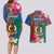 Personalised Tafea Day Couples Matching Long Sleeve Bodycon Dress and Hawaiian Shirt Proud To Be A Ni-Van Beauty Pacific Flower LT03 - Polynesian Pride