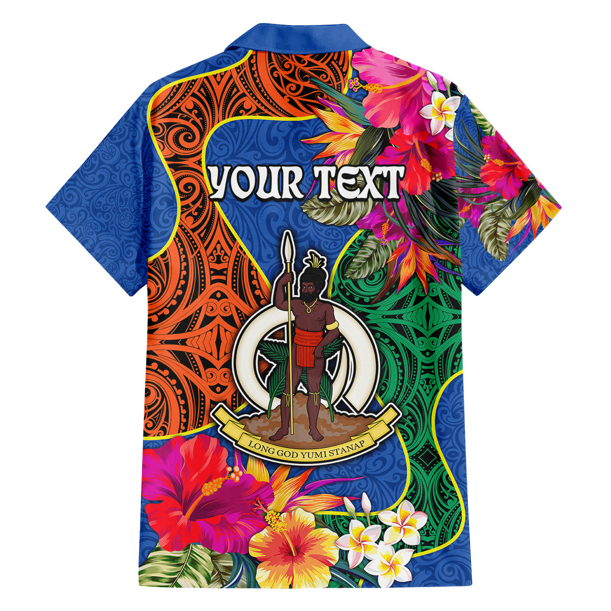 Personalised Tafea Day Family Matching Tank Maxi Dress and Hawaiian Shirt Proud To Be A Ni-Van Beauty Pacific Flower LT03 - Polynesian Pride