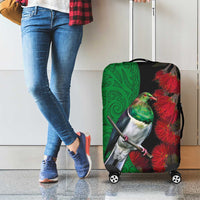 New Zealand Kereru And Pohutukawa Luggage Cover Maori Tribal Tattoo LT03 - Polynesian Pride