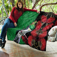 New Zealand Kereru And Pohutukawa Quilt Maori Tribal Tattoo LT03 - Polynesian Pride