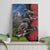 New Zealand Kea And Pohutukawa Canvas Wall Art With The Mountain Landscape