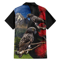 New Zealand Kea And Pohutukawa Hawaiian Shirt With The Mountain Landscape LT03 - Polynesian Pride